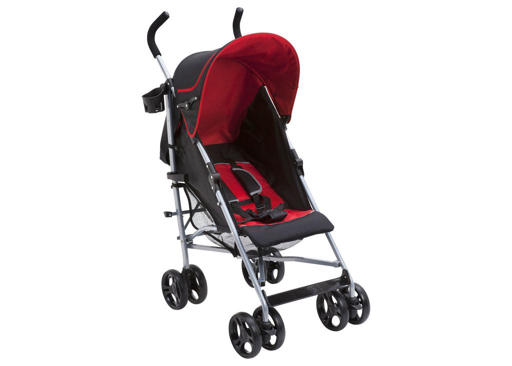 Delta Children Red & Black (609) Ultimate Stroller, Style-1 Right Side View a1a