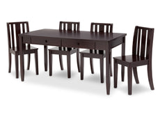 Delta Children Black Espresso (907) Next Steps™ Play Table with Storage & 4 Chairs a2a