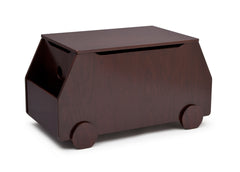 Delta Children Black Cherry Espresso (607) Metro Toy Box Left Side View b1b
