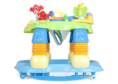 Delta Children Blue Walker (456) Lil Play Station II 3-in-1 Activity Center, Side View b2b