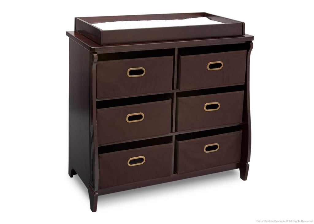 Simmons Kids Midnight Cherry (613) Grow With Me Changer, Side View a2a