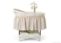 Delta Children Sand (274) Slumber Time Elite Gliding Bassinet, Full Right Side View c2c