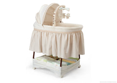 Delta Children Sand (274) Time Elite Gliding Bassinet, Right Side View c1c