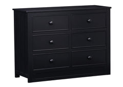 Delta Children Black (001) Melody 6 Drawer Dresser, Left view a1a