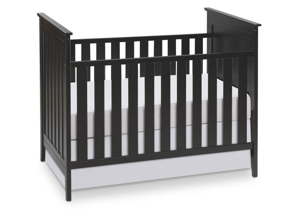 Simmons Kids Black (001) Melody 3-in-1 Crib, Crib Conversion a1a