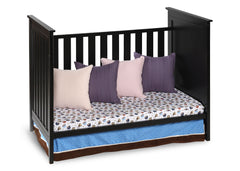 Simmons Kids Black (001) Melody 3-in-1 Crib, Day Bed Conversion a3a