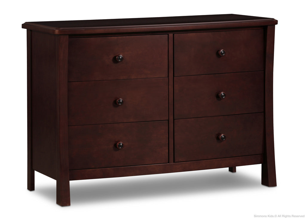 Simmons Kids Black Espresso (907) Madisson Double Dresser (303030), Side View b1b