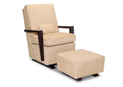 Simmons Kids Madisson Upholstered Ottoman, Right Side View a2a