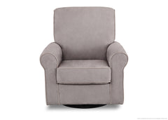 Simmons Kids Grey (036) Rowen Upholstered Glider, Front View a1a