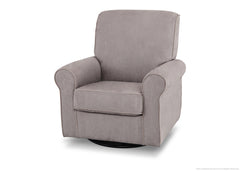 Simmons Kids Grey (036) Rowen Upholstered Glider, Left Side View a3a