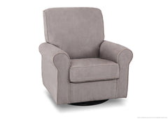 Simmons Kids Grey (036) Rowen Upholstered Glider, Right Side View a2a