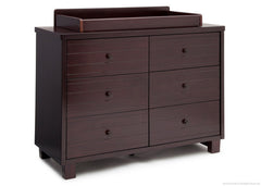 Simmons Kids Black Espresso (907) Rowen Double Dresser (320030), Side View with Topper b4b