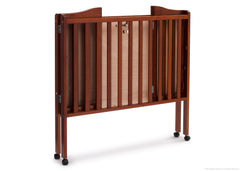 Delta Children Dark Cherry (604) Portable Crib, Folded c4c