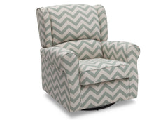 Delta Children Morgan Sage Chevron (316) Glider Right View b1b