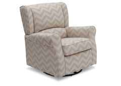 Delta Children Morgan Grey Chevron (900) Glider Side View a1a