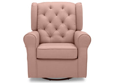 Delta Children Blush (636) Emma Tufted Glider front Facing View a1a