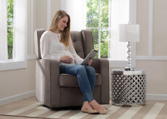 Delta Children Paris Glider, Graphite (018), Lifestyle View, a0a