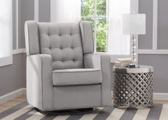 Delta Children Paris Glider, Dove Grey (034), Room View, b1b