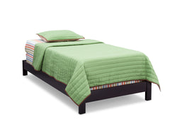 Delta Children Black Espresso (907) Platform Twin Bed, Side View c3c