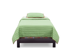 Delta Children Black Espresso (907) Platform Twin Bed, Front View c1c