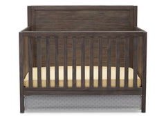 Delta Children Rustic Grey (084) Cambridge 4-in-1 Crib Side View, Crib Conversion a2a