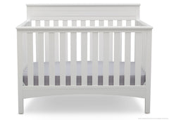 Delta Children Bianca (130) Fabio 4-in-1 Crib Front View, Crib Bed Conversion a2a