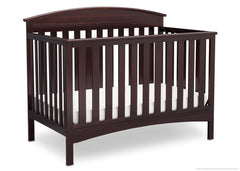Delta Children Dark Chocolate (207) Abby 4-in-1 Crib Side View c3c
