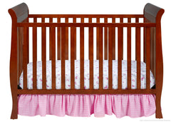 Delta Children Spiced Cinnamon (209) Charleston/Glenwood 3-in-1 Crib Front View, Crib Conversion c1c
