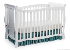 Delta Children White (100) Brookside 4-in-1 Crib, Crib Conversion a2a