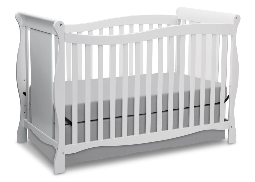 Delta Children White (100) Brookside 4-in-1 Crib, Crib Conversion
