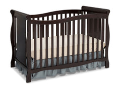 Delta Children Dark Chocolate (207) Brookside 4-in-1 Crib, Crib Conversion b2b