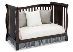 Delta Children Dark Chocolate (207) Brookside 4-in-1 Crib, Day Bed Conversion b4b