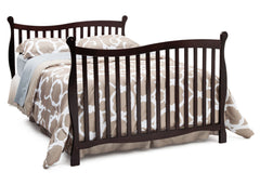 Delta Children Dark Chocolate (207) Brookside 4-in-1 Crib, Full-Size Conversion b5b