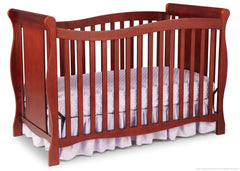 Delta Children Cabernet (648) Brookside 4-in-1 Crib, Crib Conversion c2c