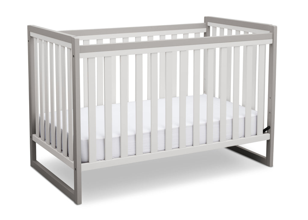 Delta Children White / Grey (066) Urban Classic 3-in-1 Crib, Crib Conversion a4a