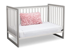 Delta Children White / Grey (066) Urban Classic 3-in-1 Crib, Day Bed Conversion a6a