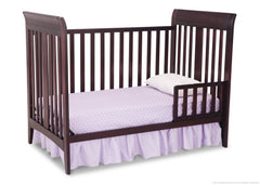 Delta Children Dark Chocolate (207) Parkside 3-in-1-Crib, Toddler Bed Conversion b3b