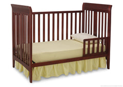 Delta Children Cabernet (648) Parkside 3-in-1-Crib, Toddler Bed Conversion c3c
