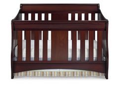 Delta Children Black Cherry Espresso (607) Oberon 4-in-1 Crib, Crib Conversion a1a