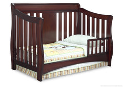 Delta Children Black Cherry Espresso (607) Oberon 4-in-1 Crib, Toddler Bed Conversion a3a
