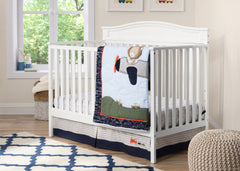 Delta Children White (100) Larkin 4-in-1 Crib with Props 2 a2a