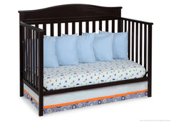 Delta Children Dark Chocolate (207) Larkin 4-in-1 Crib, Day Bed Conversion b4b