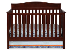 Delta Children Merlot (615) Larkin 4-in-1 Crib, Front View c1c