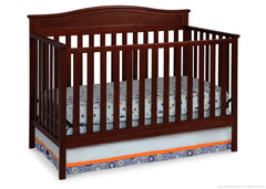 Delta Children Merlot (615) Larkin 4-in-1 Crib, Crib Conversion c2c