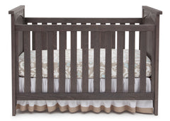 Serta Rustic Grey (084) Northbrook 3-in-1 Crib, Crib Conversion with Front View a2a
