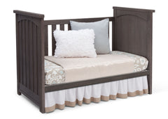 Serta Rustic Grey (084) Northbrook 3-in-1 Crib, Day Bed Conversion with Side View a5a
