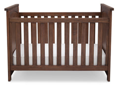 Serta Rustic Oak (229) Northbrook 3-in-1 Crib, Crib Conversion with Front View b2b