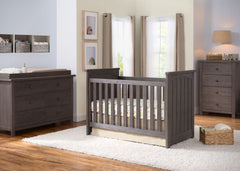 Serta Rustic Grey (084) Northbrook 3-in-1 Crib in Setting a1a
