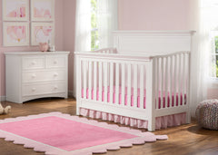 Serta Bianca (130) Fairmount 4-in-1 Crib, Side View with Crib Conversion, Room View a1a