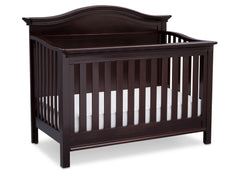 Serta Dark Chocolate (207) Bethpage 4-in-1 Crib, Side View with Crib Conversion c4c